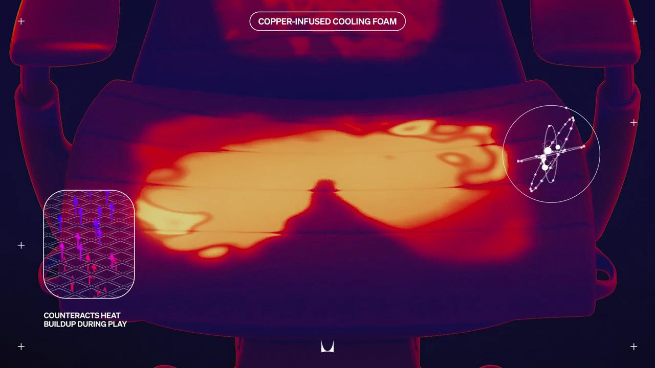Copper-infused cooling foam