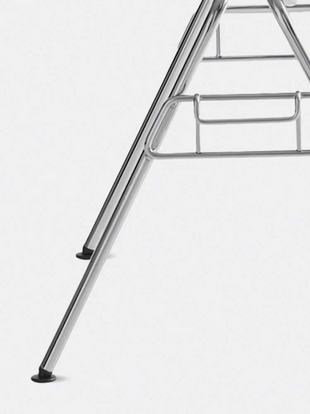 Wire, dowel-leg, and 4-leg options all have leveling floor glides.