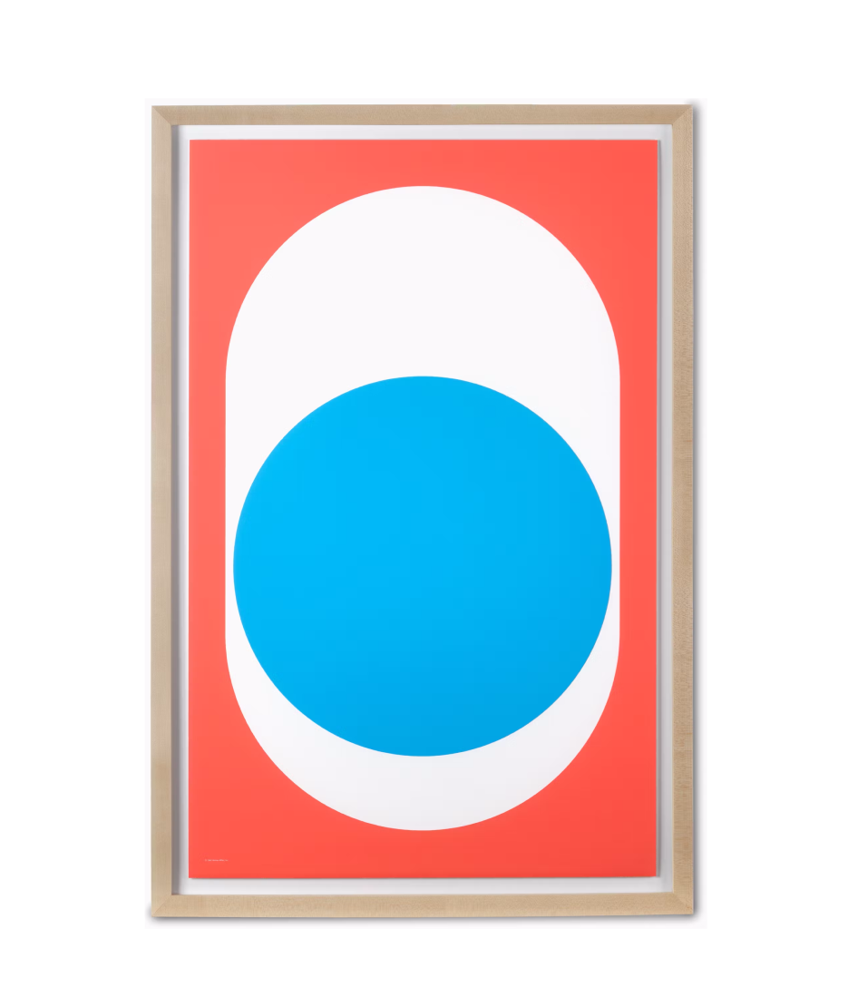 Nelson Pop Art Blue Dot Poster