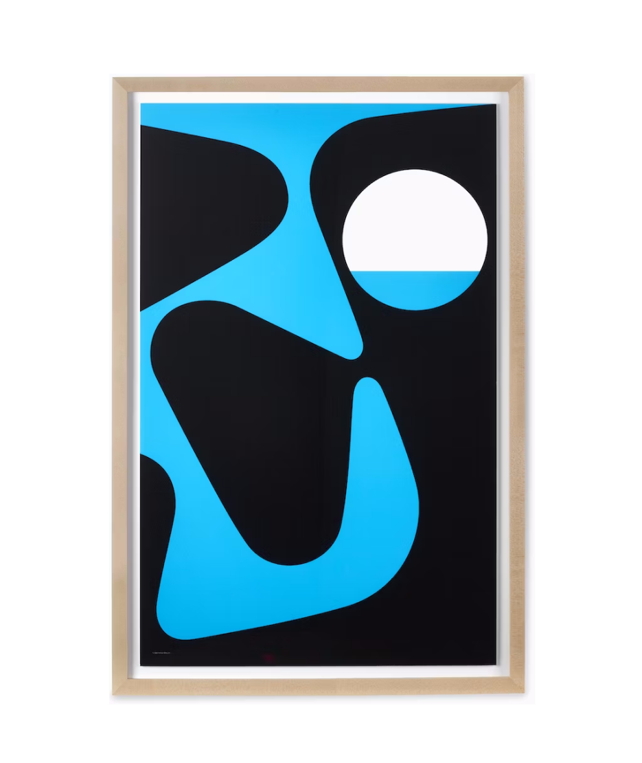 Nelson Pop Art Blue and Black Poster
