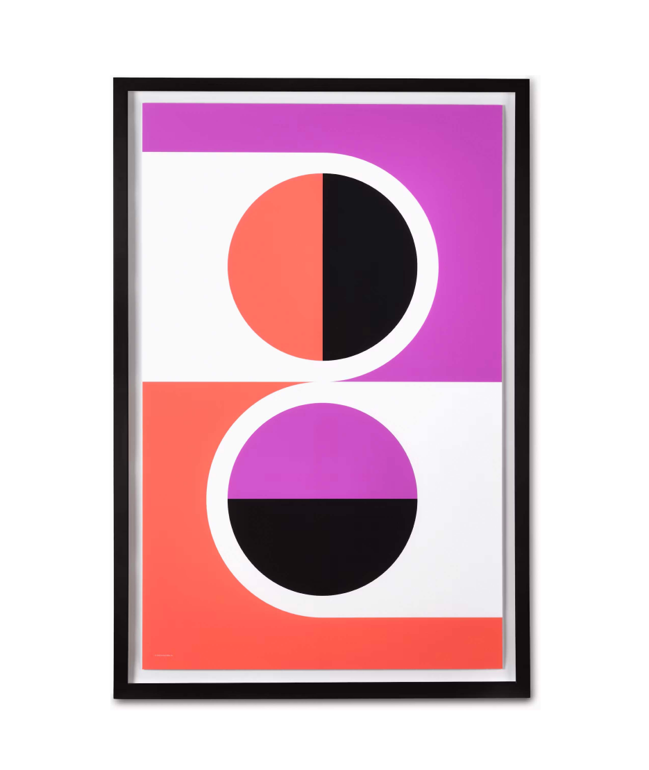 Nelson Pop Art Two Split Circles Poster