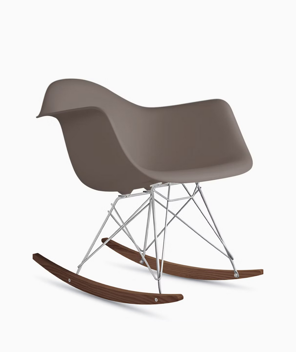 Eames Molded Plastic Armchair, Rocker Base