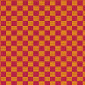 checker & magenta/orange