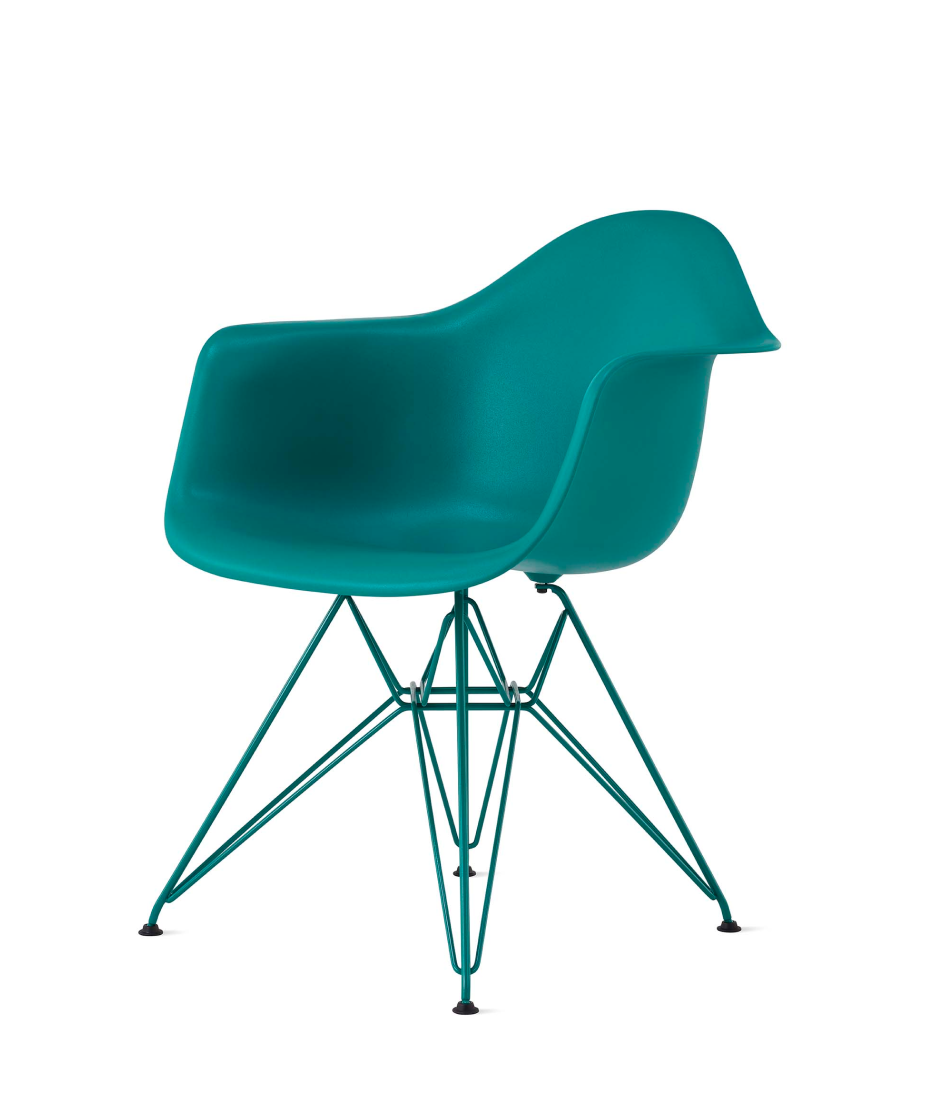 [Quick Ship] Eames Molded Plastic Shell Arm Chair, Herman Miller x HAY