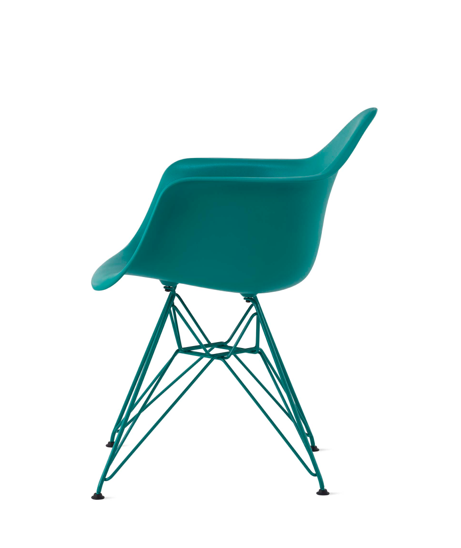 [Quick Ship] Eames Molded Plastic Shell Arm Chair, Herman Miller x HAY