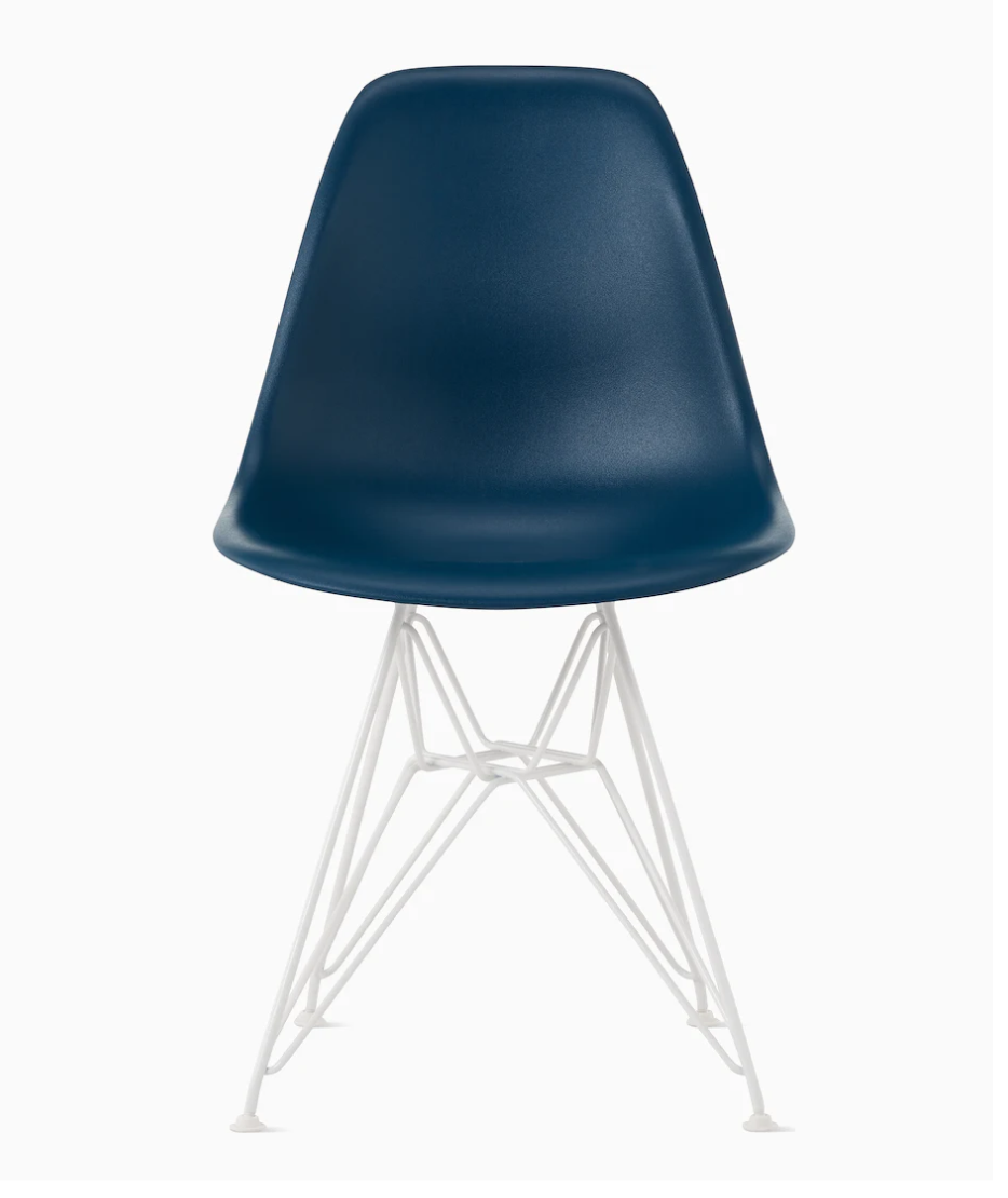 Eames Shell Wire Base Eames Molded Plastic Side Chair *Wire Base Recycled Plastic