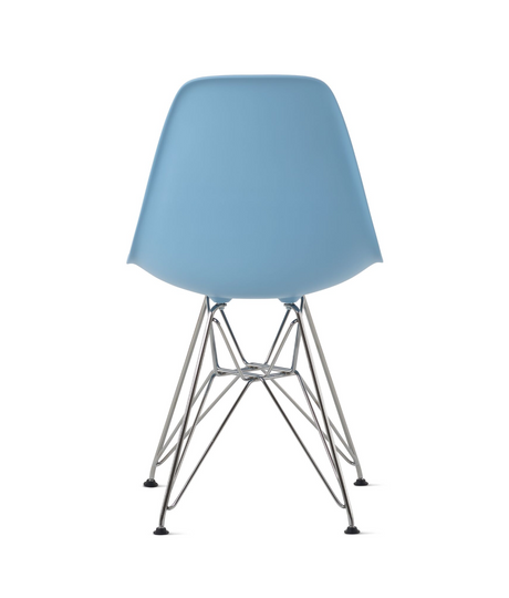 Eames Molded Plastic Side Chair, Wire Base