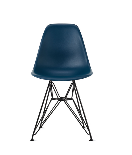 Eames Molded Plastic Side Chair, Wire Base