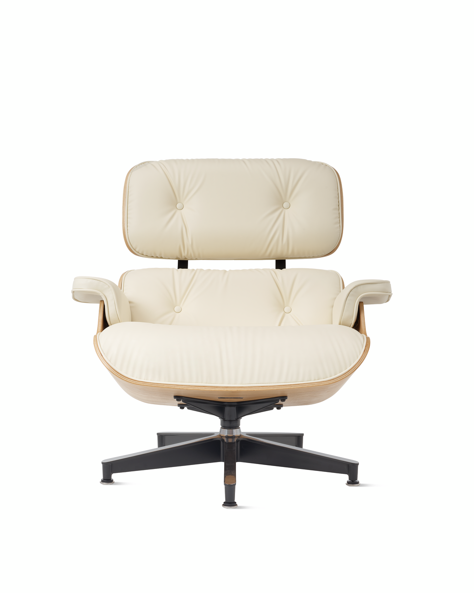 Eames Lounge Chair & Ottoman, Vegan Leather