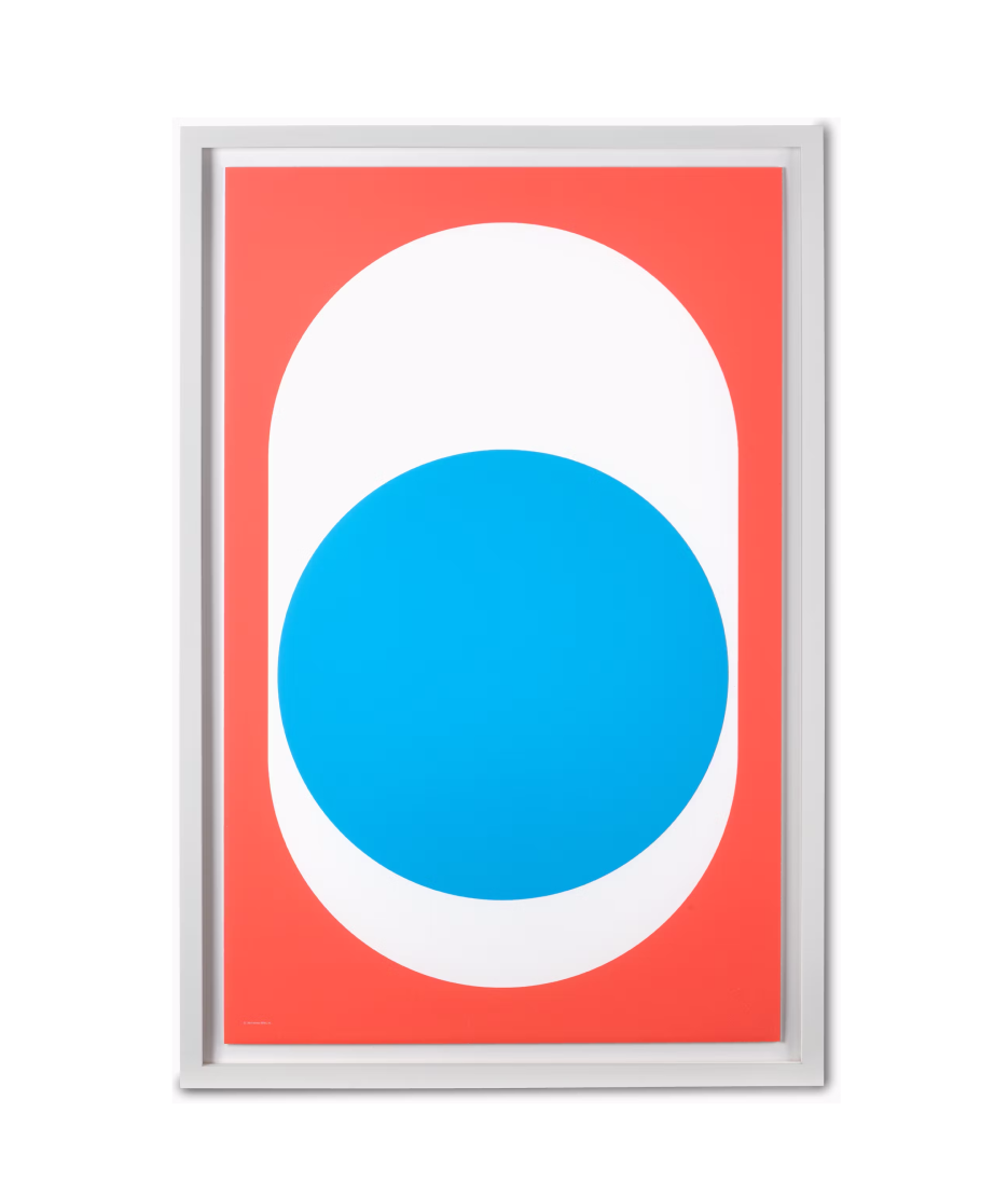 Nelson Pop Art Blue Dot Poster