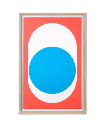 Nelson Pop Art Blue Dot Poster