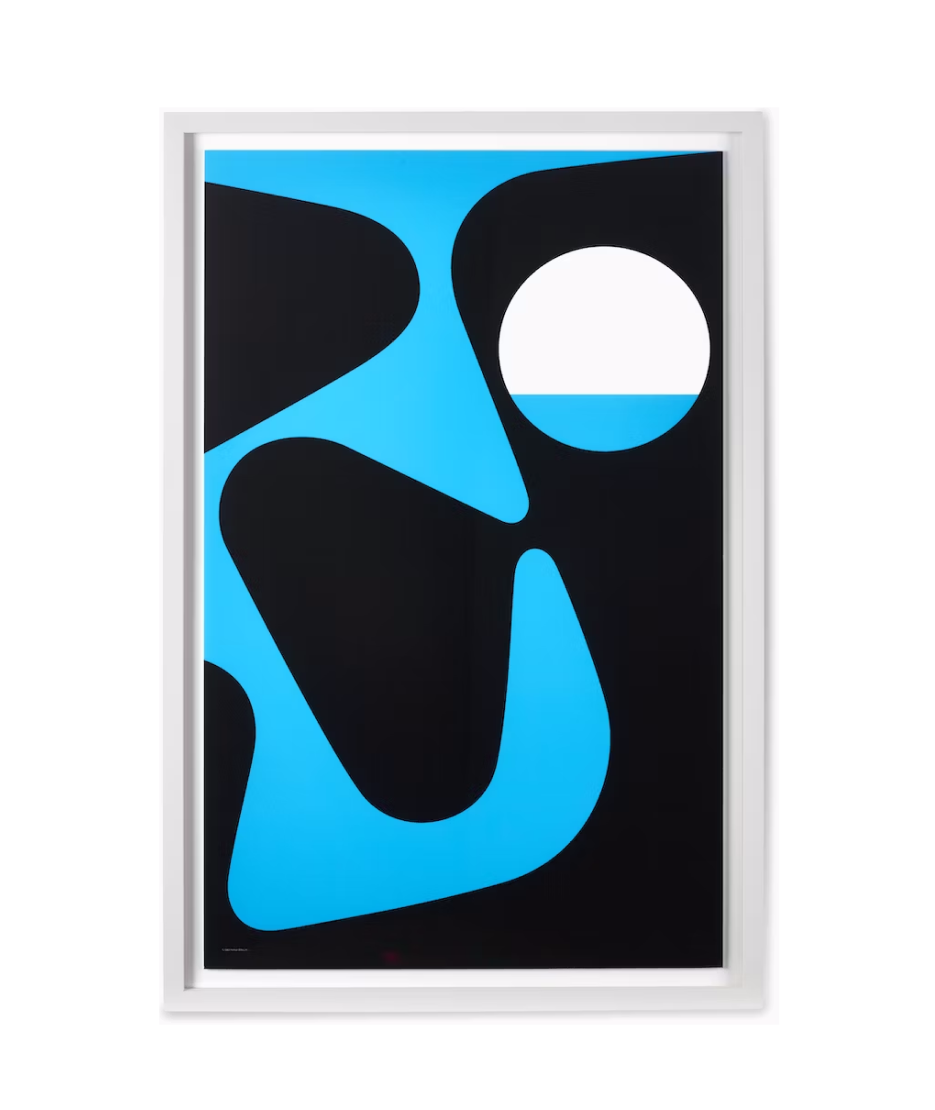 Nelson Pop Art Blue and Black Poster