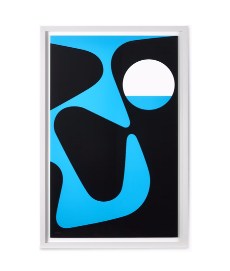 Nelson Pop Art Blue and Black Poster