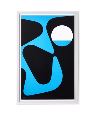 Nelson Pop Art Blue and Black Poster