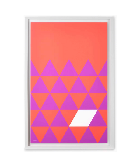 Nelson Pop Art Purple Triangles Poster