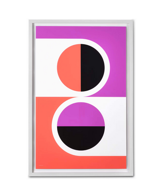 Nelson Pop Art Two Split Circles Poster