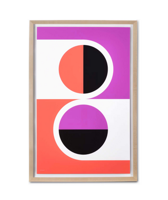 Nelson Pop Art Two Split Circles Poster