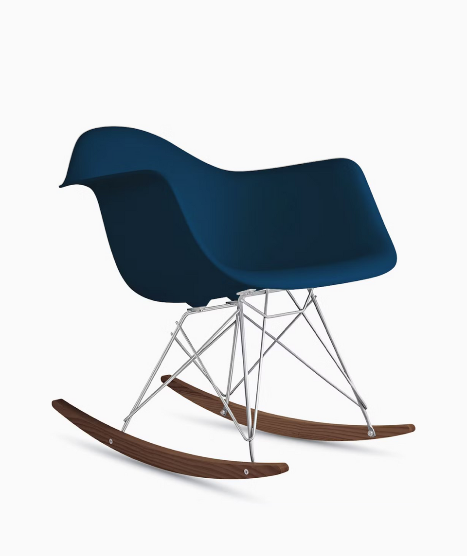 Eames Molded Plastic Armchair, Rocker Base