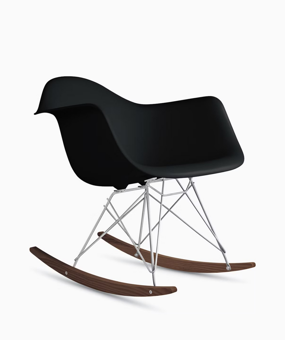 Eames Molded Plastic Armchair, Rocker Base