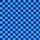 checker & ultramarine/turquoise