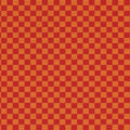 checker & crimson/orange