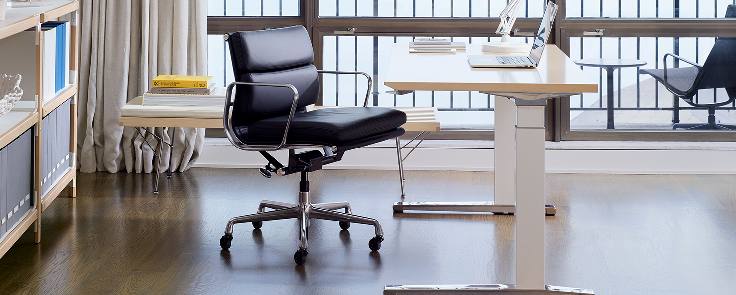 Eames Soft Pad Chair, Executive Height | Herman Miller