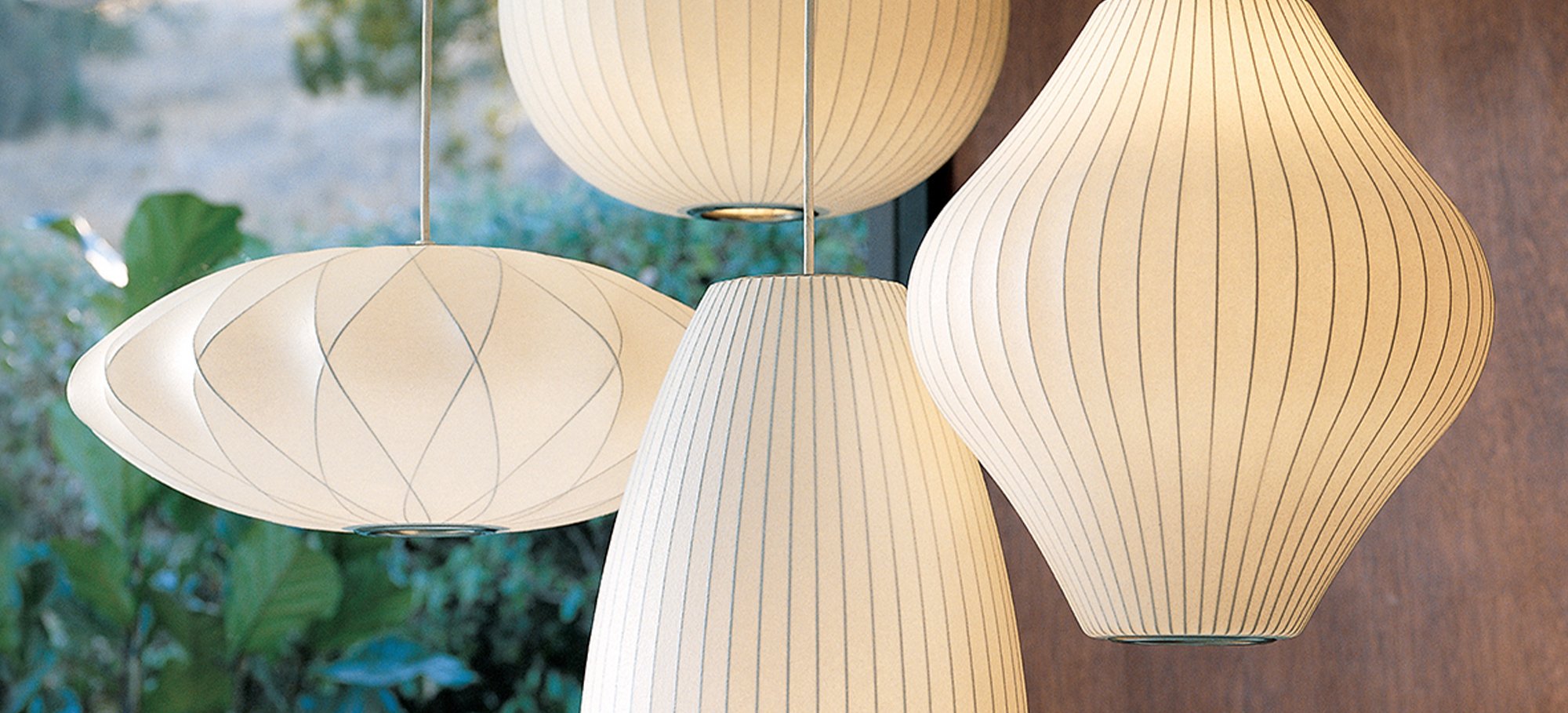 A collection of Nelson Bubble Lamps