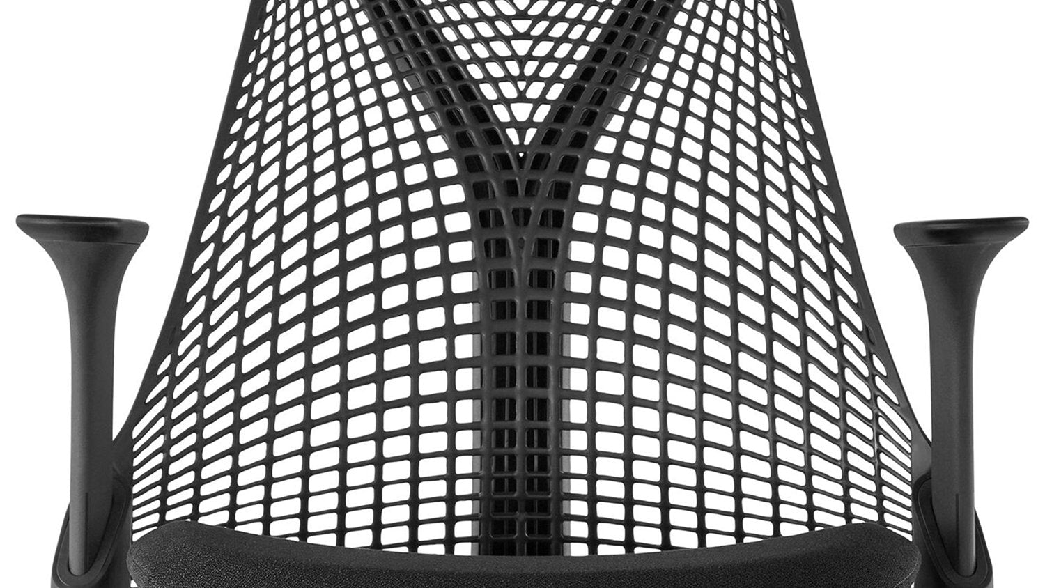 Detailed view of the back suspension used on a Sayl chair